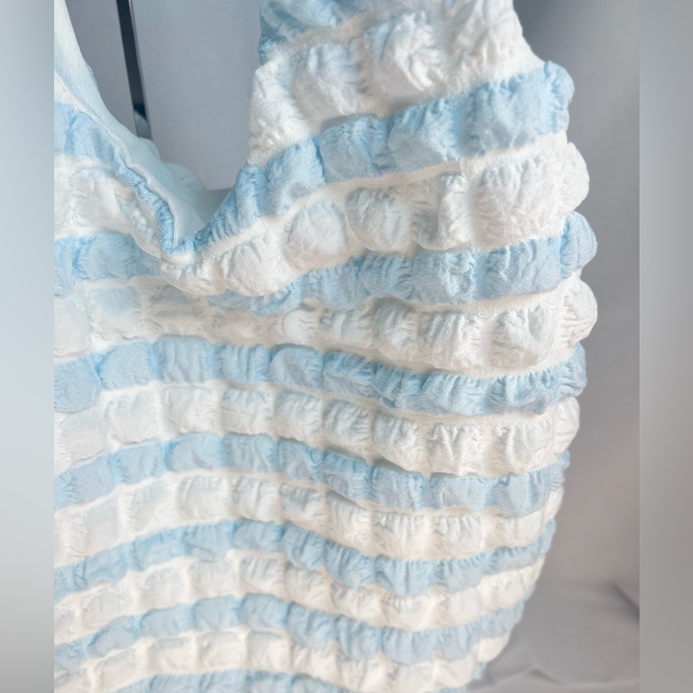 Puffer Tote Bag for Women Quilted Puffy Bubble Hobo Bag Cotton. Nwot - Picture 6 of 10